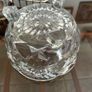 Vintage Pressed Cut Glass Footed Scalloped Starburst Sugar Candy Bowl England 1960s Image 5
