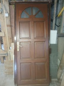 Teak front door