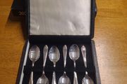Vintage Arthur Price Silver Spoons - Hard case