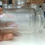 491 - Set of 6 Vintage Clear Glass Screw Top Collectible Decorative Jars Image 2