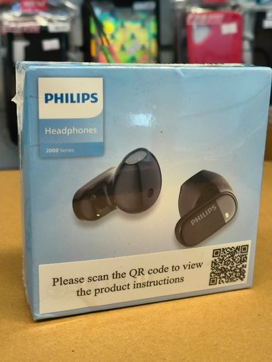 PHILIPS True Wireless Earphones Earbuds - Comfortable for iPhone/ Android, Built-in Microphone Sweat Wireless Headset, Wireless Headphones TAT2169 / New