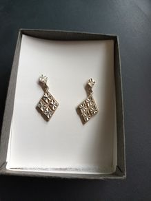 silver earrings