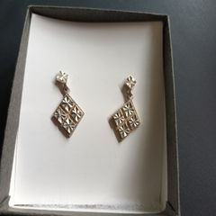 silver earrings