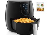 Hot Air Deep Fryer  LED Touch Panel with Temperature Control and Timer, Hot Air Circulation, 6 Presets without Oil