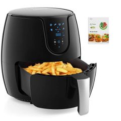 Hot Air Deep Fryer  LED Touch Panel with Temperature Control and Timer, Hot Air Circulation, 6 Presets without Oil