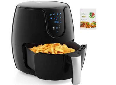 Hot Air Deep Fryer  LED Touch Panel with Temperature Control and Timer, Hot Air Circulation, 6 Presets without Oil