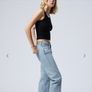 Weekday Arrow Straight Low Rise Blue Jeans 25/30 Image 4