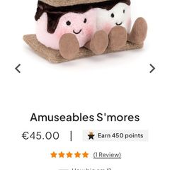 New Jellycat Amuseables S'mores Reduced