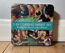 Casino Night Set 3 in 1  Roulette, BlackJack, Poker