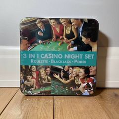 Casino Night Set 3 in 1  Roulette, BlackJack, Poker