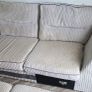 L shape Fabric Sofa & 2 seater Image 3