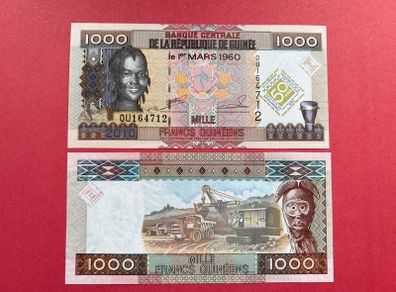 Guinea  1,000  Francs  2010 (UNCIRCULATED ) Commemorative  Issue.