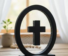 String Art Radiant Cross
