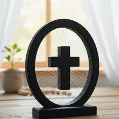 String Art Radiant Cross