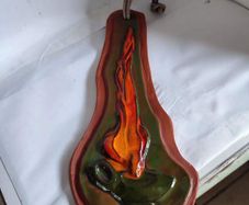 Large Handcrafted and Hand-painted TROCATTA FLEAM.