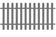Picket Fence WPC 200x100 cm