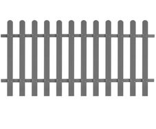 Picket Fence WPC 200x100 cm