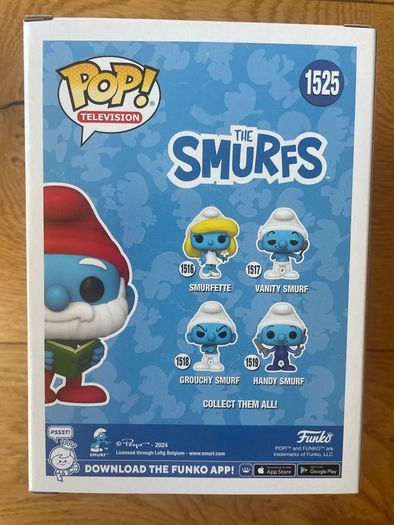 Papa Smurf Funko Pop! #1525 Summer Con Limited Edition. Mint In Box.