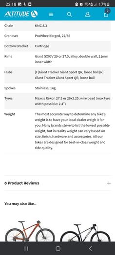 Giant Liv mountain bike