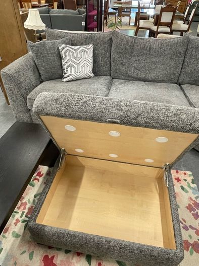 Large Corner Sofa & Storage Ottoman
