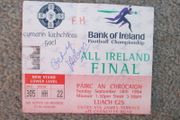 GAA 1994 All Ireland Football Final ticket - signed