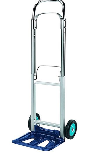 90 Folding Sack Truck | 90 kg Capacity Aluminium Framed Folding Trolley On Wheels | Folding Hand Truck With Extendable Handle, Multicolor (FREE POSTAGE)