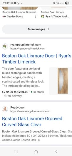 Laminate interior door oak seadec