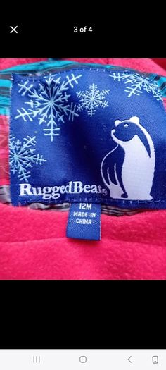 Rugged Bear Winter Coat 12m