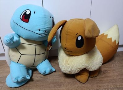 2 big pokemon plushes