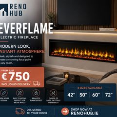 Media Wall Fireplace - Everflame 42"