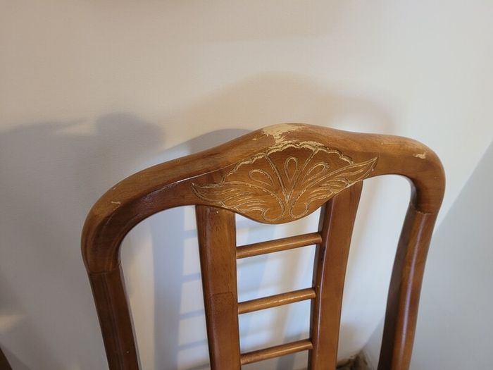 Six quality Hardwood Dining Chairs.
