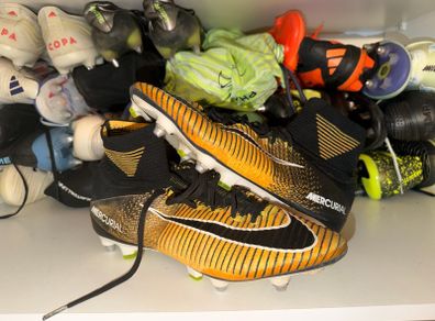 Nike Mercurial Superfly V SG-PRO Lock In Let Loose Laser Orange/Black/White 831956-801 Player Worn