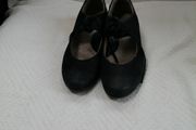 Ecco Black Nubuck Shoes Size 5