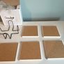 Set of five ceramic tile animal coasters with holder Image 7