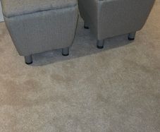 2 x Grey Storage Stools