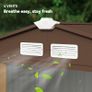 Metal 7ft x 4ft Garden Shed Large Patio Roofed Tool Metal Storage Building Foundation Sheds Box Image 6