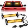 2pcs ( Amber & white) or ( All Amber) Flashing Emergency LED lights Image 4