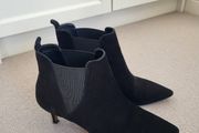 Whistle black suede ankle boots