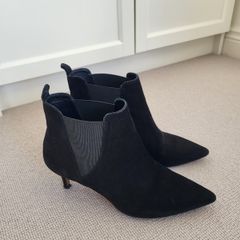 Whistle black suede ankle boots