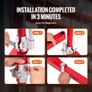 Electric Hoist Support Arm, 300 kg Max Load Capacity, Electric Hoist Holder Swing Arm with Pole, Steel Hoist Frame, Image 5
