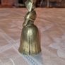 Vintage Brass Lady Bell Image 2