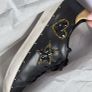 Rebecca Minkoff Michell black and gold leather trainers Sz 41 (Fit 8-8.5UK) - Rrp 195 - BNIB Image 2