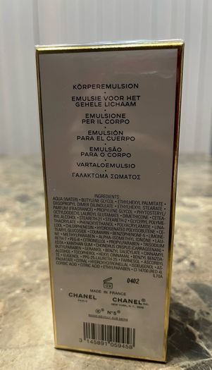 chanel no 5 body lotion