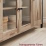 Kitchen Sideboard Storage Cabinet With Glass Doors Rustic Industrial Furniture Image 4