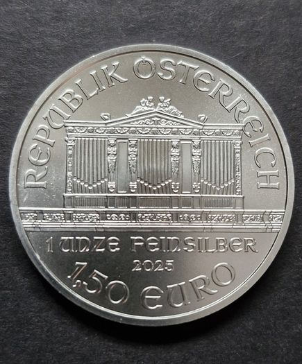Austria 1oz .999 Silver Philharmonic 2025 Coin