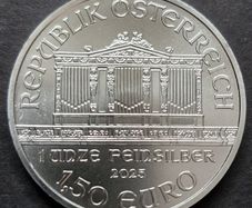 Austria 1oz .999 Silver Philharmonic 2025 Coin