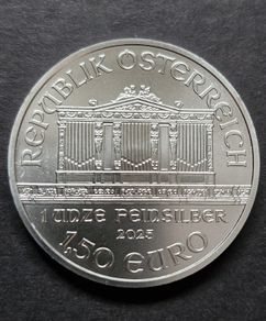 Austria 1oz .999 Silver Philharmonic 2025 Coin