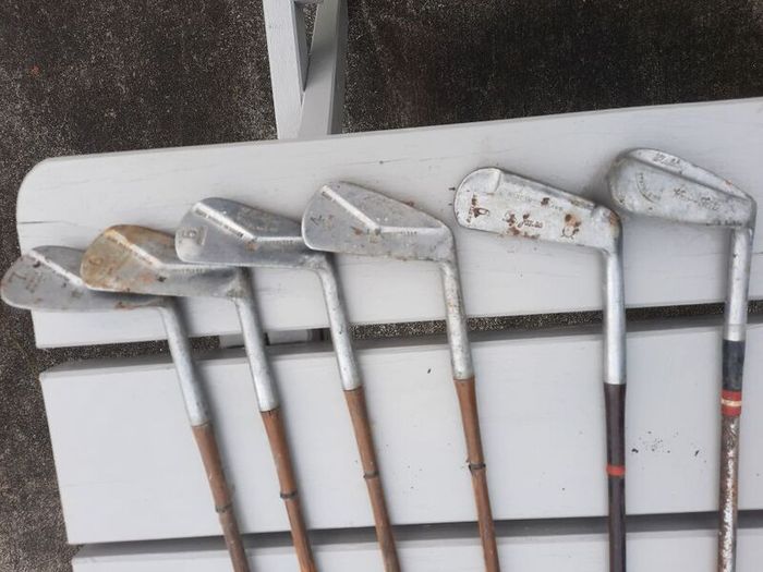 Old golf clubs vintage