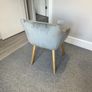 Velvet Chair, Grey (Excellent Condition) Image 2