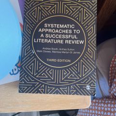 Systematic approaches to a successful literature review